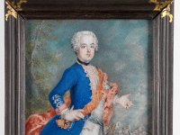 GG Min 52  GG Min 52, Deutsch um 1735 - Umkreis Antoine Pesne, Friedrich II. von Preußen (1712-1786), Elfenbein, 7,2 x 6,2 cm : Museumsfoto: Claus Cordes